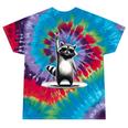 Raccoon Moon Tie-Dye T-Shirt - Unisex Wilderness Vibe Festival Tie-Dye