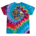 Raccoon Opossum Eating Pizza Street Cats Men Women Kid Tie-Dye T-Shirts Festival Tie-Dye