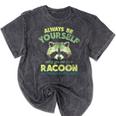 Always Be a Raccoon Unisex T-Shirt | Mineral Wash Style Mineral Black
