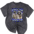 Autistic Raccoon Rizz Meme | Mineral Wash Unisex T-Shirt Mineral Black