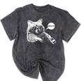 Bruh Raccoon Meme T-Shirt - Teens' Slang Style | Mineral Wash Mineral Black