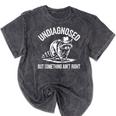 Cowboy Raccoon Mineral Wash T-Shirt - Quirky Unisex Style Mineral Black