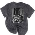 All Of My Flabbers Are Gasted Raccoon Mineral Wash Tshirts Mineral Black