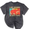 Raccoon Lover Unisex T-Shirt – Mineral Wash for Introverts Mineral Black