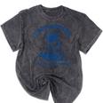 Raccoon Meme Cowboy Unisex T-Shirt - Humorous Mineral Wash Design Mineral Black