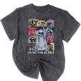 Raccoon Meme Team T-Shirt – Mineral Wash – Unleash Feral Fun Mineral Black