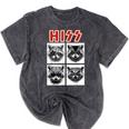 Raccoon Music Band Mineral Wash T-Shirt - Unisex Concert Vibe Mineral Black