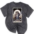 Raccoon Tarot 'The Lovers' Unisex Mineral Wash T-Shirt - Mystic Vibe Mineral Black