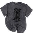 Raccoon Western Mineral Wash T-Shirt - Unisex Cowboy Cowgirl Style Mineral Black