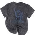 Stay Trashy Raccoon | Women's Halloween Mineral Wash T-Shirt Mineral Black