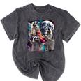 Three Racoon Moon 3 Racoon Moon Cursed Meme Mineral Wash Tshirts Mineral Black