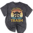 Vintage Raccoon Lovers Mineral Wash T-Shirt | Everything Is Trash Mineral Black