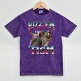 Autism Raccoon T-Shirt - Humorous Mineral Wash Unisex Tee Mineral Purple