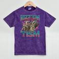 Autistic Raccoon Mineral Wash T-Shirts - Unique Meme Apparel Mineral Purple
