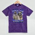 Autistic Raccoon Rizz Meme | Mineral Wash Unisex T-Shirt Mineral Purple