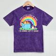 Groovy Little Light of Mine Raccoon T-Shirt - Mineral Wash Fun Mineral Purple