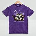 It's Called Trash Can Not Trash Cannot Funny Racoon Mineral Wash Tshirts Mineral Purple