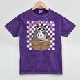 Possum & Raccoon 'Adopt A Cat' Team T-Shirt - Mineral Wash - Animal Lovers Mineral Purple