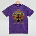 Raccoon Cartoon Kids T-Shirt - Fun Mineral Wash Style Mineral Purple