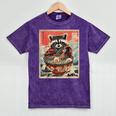 Raccoon Eating Ramen Anime T-Shirt – Japanese Style Unisex Tee Mineral Purple