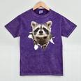 Raccoon Lover Mineral Wash T-Shirt | Unisex Gift for Raccoon Dads & Moms Mineral Purple