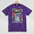 Raccoon Meme Team T-Shirt – Mineral Wash – Unleash Feral Fun Mineral Purple
