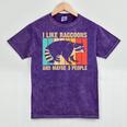 Raccoon For Men Women Raccoon Lover Introvert Mineral Wash Tshirts Mineral Purple