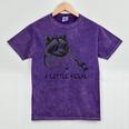 Raccoon Mineral Wash T-Shirt - Moonlit Trash Panda Design Mineral Purple