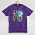 Raccoon Moon Howl Unisex T-Shirt - Unique Cursed Effect Mineral Purple