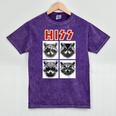 Raccoon Music Band Mineral Wash T-Shirt - Unisex Concert Vibe Mineral Purple