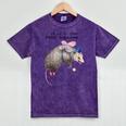 Raccoon Trash Panda Tee - Humorous Unisex Mineral Wash T-Shirt Mineral Purple