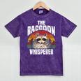 The Raccoon Whisperer Raccoon's Lover Vintage Retro Mineral Wash Tshirts Mineral Purple