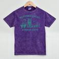 Support-Local-Street-Cat Vintage Raccoon Opossum Skunk Mineral Wash Tshirts Mineral Purple