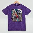 Three Racoon Moon 3 Racoon Moon Cursed Meme Mineral Wash Tshirts Mineral Purple