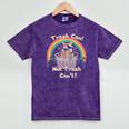 Trash Can Not Trash Can't Raccoon T-Shirt – Fun Mineral Wash Tee Mineral Purple