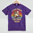 Trash Raccoon Lovers Mineral Wash Unisex T-Shirt - Vintage Style Mineral Purple