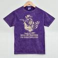 Vintage Western Raccoon Tee - Mineral Wash Cowboy Humor for Adults Mineral Purple
