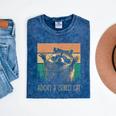 Adopt A Street Cat Tee - Animal Lover's Mineral Wash T-Shirt Mineral Navy