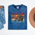 Adopt a Street Cat Tee - Funny Raccoon Lovers - Mineral Wash Mineral Navy