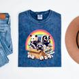 Adopt A Street Cat Tee - Vintage Raccoon & Opossum Theme Mineral Navy