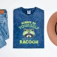 Always Be a Raccoon Unisex T-Shirt | Mineral Wash Style Mineral Navy