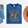 Autistic Raccoon Mineral Wash T-Shirts - Unique Meme Apparel Mineral Navy