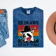 Be In Awe Autism Raccoon Vintage Mineral Wash T-Shirt Mineral Navy