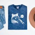 Bruh Raccoon Meme T-Shirt - Teens' Slang Style | Mineral Wash Mineral Navy