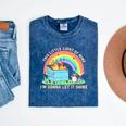 Groovy Little Light of Mine Raccoon T-Shirt - Mineral Wash Fun Mineral Navy