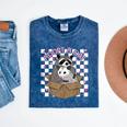 Possum & Raccoon 'Adopt A Cat' Team T-Shirt - Mineral Wash - Animal Lovers Mineral Navy