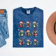 Raccoon Christmas Light Pajama T-Shirt | Cozy Mineral Wash Mineral Navy