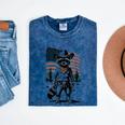 Raccoon Cowboy Vintage T-Shirt - Western Style Mineral Wash for Adults Mineral Navy