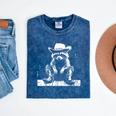 Raccoon Cowboy Western T-Shirt - Kids & Adults - Mineral Wash Mineral Navy