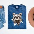 Raccoon Lover Mineral Wash T-Shirt | Unisex Gift for Raccoon Dads & Moms Mineral Navy